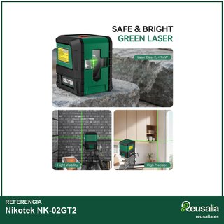 Nikotek nivel láser verde autonivelante trípode