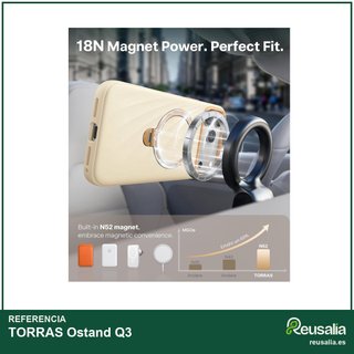 TORRAS Ostand funda silicona iPhone 17 Pro Max
