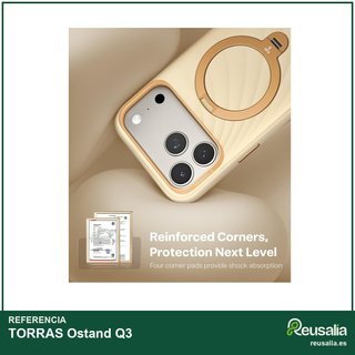 TORRAS Ostand funda silicona iPhone 17 Pro Max