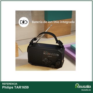 Philips TAR1659 radio FM AM batería recargable