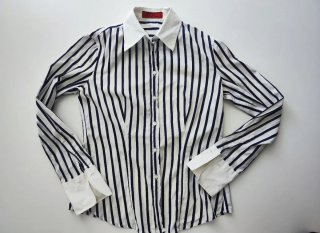 Camisa Carolina Herrera Rayas Azul y Blanco
