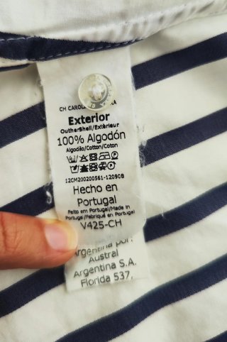 Camisa Carolina Herrera Rayas Azul y Blanco
