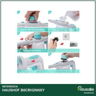 HAUSHOF vaporeta 450ml 1200W 3 bar