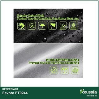 Favoto cubierta coche impermeable sedán