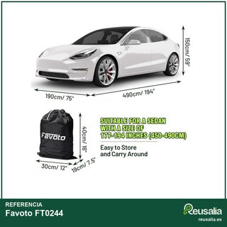 Favoto cubierta coche impermeable sedán