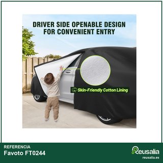 Favoto cubierta coche impermeable sedán