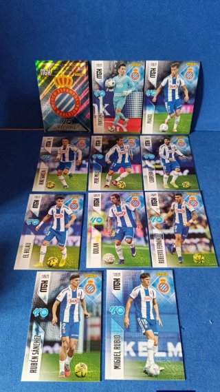 Lote Tarjetas Panini MGK 26/27 RCD Espanyol