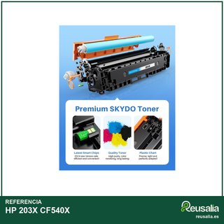 Tóner compatible HP 203X CF540X paquete 4