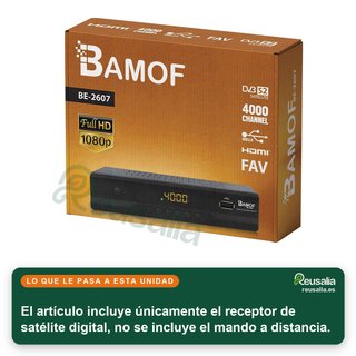 - hd-line Bamof BE-2607 sintonizador TDT digital