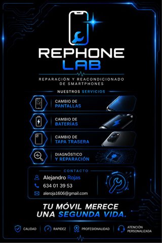 Reparación iPhone y Samsung Pantallas y baterías