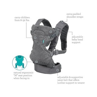 Infantino Flip Advanced 4-en-1 mochila portabebé