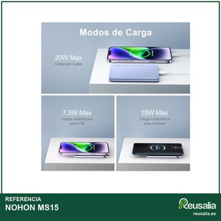 NOHON Powerbank magnético carga rápida