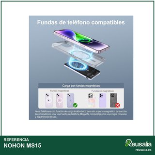 NOHON Powerbank magnético carga rápida