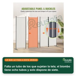- VEVOR biombo plegable separador privacidad