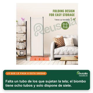 - VEVOR biombo plegable separador privacidad