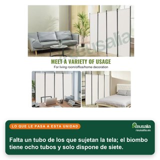 - VEVOR biombo plegable separador privacidad