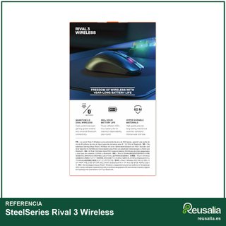 SteelSeries Rival 3 Wireless ratón gaming batería