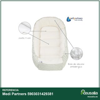 Medi Partners nido bebé algodón gofre portátil