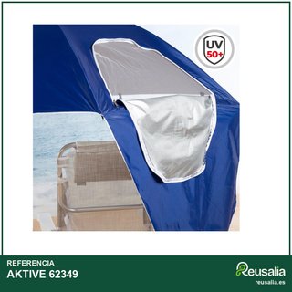 AKTIVE 62349 sombrilla playa grande azul 240cm