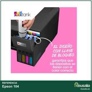 Epson 104 Botellas tinta Epson EcoTank alta