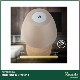 BRILONER lámpara mesa LED recargable táctil