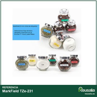 MarkField TZe-231 6x cinta etiquetas Brother
