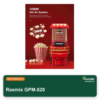 Reemix palomitero retro 1200W saludable