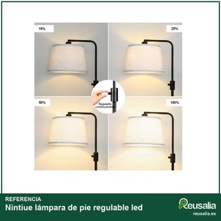Nintiue lámpara de pie regulable led