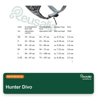 Hunter Divo arnés perro azul S/M