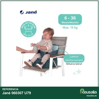 Jané asiento elevador trona viaje acolchado