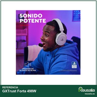 GXTrust Forta 498W auriculares gaming PS5 blancos