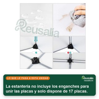 SONGMICS LPC115S scaffale modulare in plastica 9