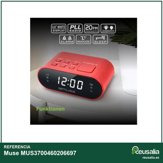 Muse MUS3700460206697 radiodespertador con