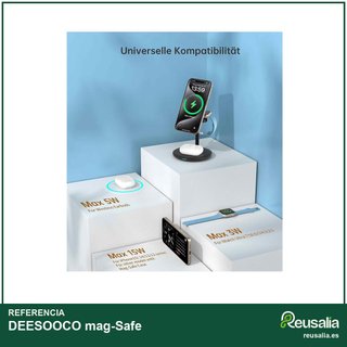 DEESOOCO mag-Safe Estación carga inalámbrica