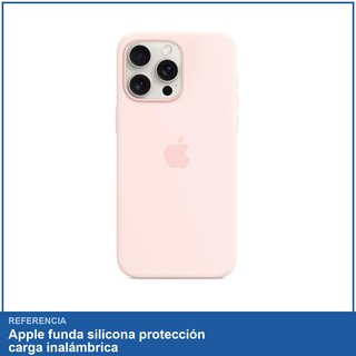 Apple funda silicona protección carga inalámbrica