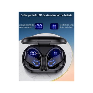 EUQQ Auriculares Bluetooth Sport impermeables