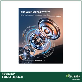 EUQQ Auriculares Bluetooth Sport impermeables