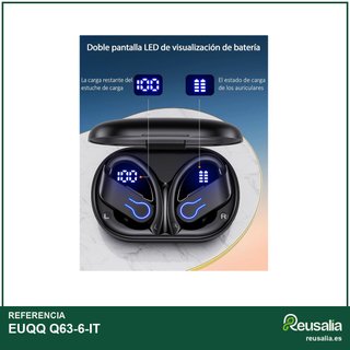 EUQQ Auriculares Bluetooth Sport impermeables
