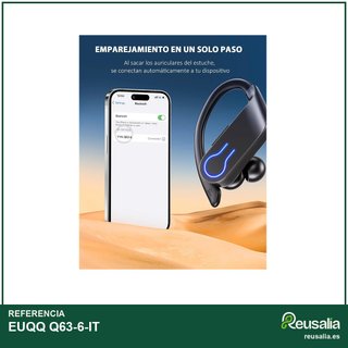 EUQQ Auriculares Bluetooth Sport impermeables
