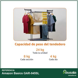 Amazon Basics tendedero torre interior alas