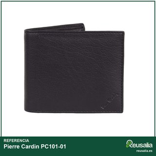 Pierre Cardin cartera piel negra RFID