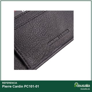 Pierre Cardin cartera piel negra RFID