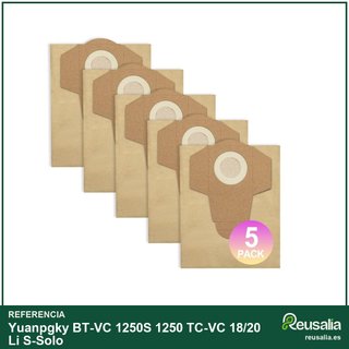 Bolsas repuesto aspiradora 20L BT-VC 1250S