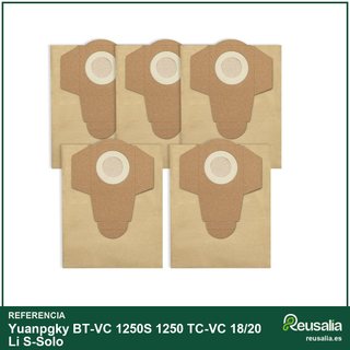 Bolsas repuesto aspiradora 20L BT-VC 1250S