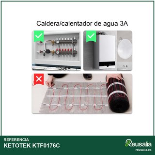 KETOTEK KTF0176C termostato calefacción WiFi
