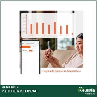 KETOTEK KTF0176C termostato calefacción WiFi