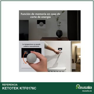 KETOTEK KTF0176C termostato calefacción WiFi
