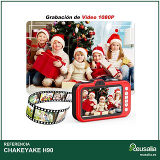 Cámara infantil fotos zoom 360° video 1080p