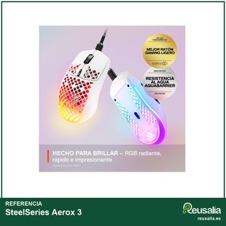 SteelSeries Aerox 3 ratón gaming ultraligero RGB