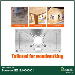 Towwoo placa de mesa enrutador aluminio